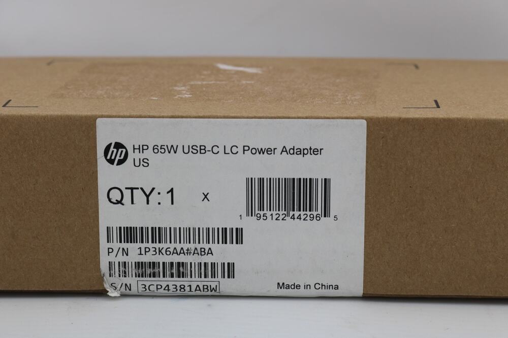 Genuine HP 65W USB-C LC Power Adapter Laptop Charger TPN-CA21 1P3K6AA#ABA New